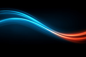Abstract blue and red glowing light, a Background Photo by MistyDay