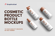 Cosmetic Product Bottle Mockups, a Packaging Mockup by Graphicsfuel (Thumbnail 1 of 4)