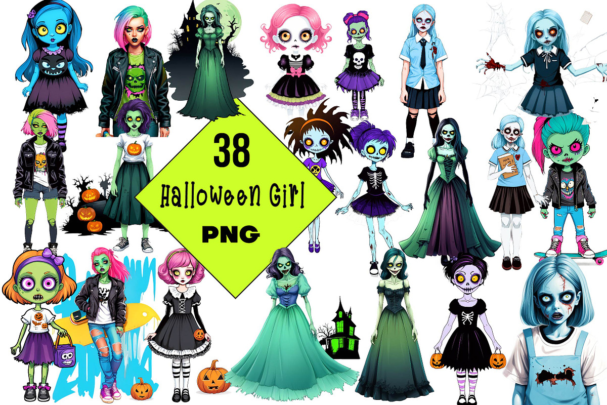 Halloween Girl Clipart, an Icon by Wow Magic (Photo 1 of 5)