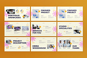 Cream Creative Agency Google Slide, a Presentation Template by graphicook (Thumbnail 2 of 4)
