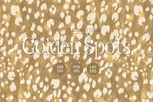 Leopard Seamless Golden Spot Pattern