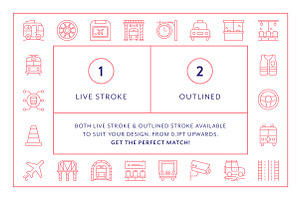 Transport Line Icons