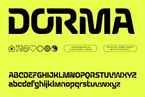 Dorma Display Sans Serif Fonts