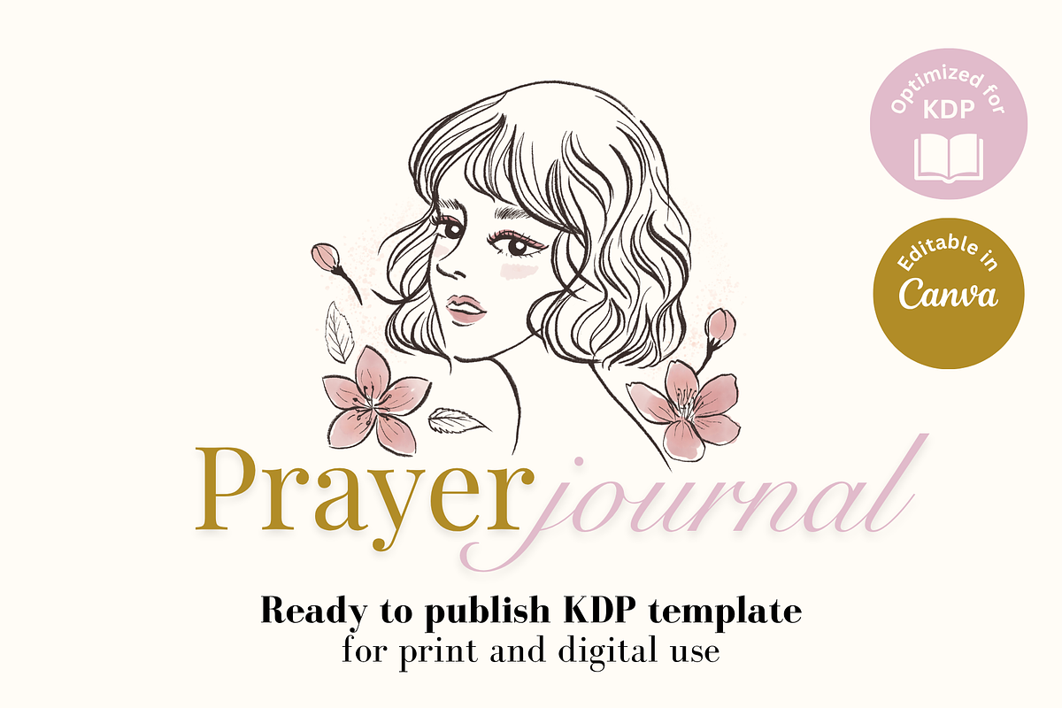 Prayer Journal KDP & Canva, a Stationery Template by AMMi (Photo 4 of 4)