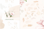 Pink watercolor flowers & herbs, an Illustration by Lisima (Thumbnail 11 of 11)