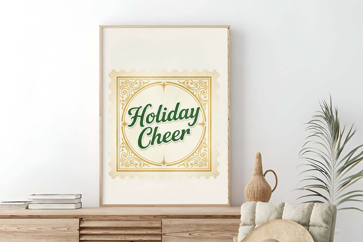Vintage Christmas Words Labels PNG, an Illustration by SinaCreation (Photo 4 of 7)