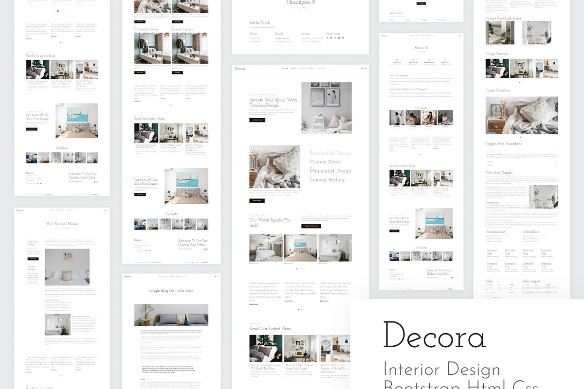 Decora - Interior Design HTML CSS