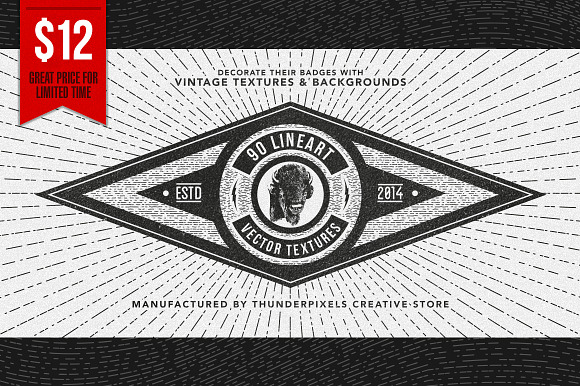 90 Lineart Vector Textures preview 6