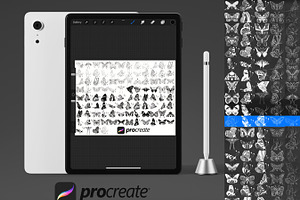 Butterflies Set 1-5 Procreate Brush