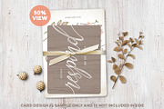 Tied Invitation+RSVP Mockup, a Print Template by Hype Your Prints (Thumbnail 5 of 7)