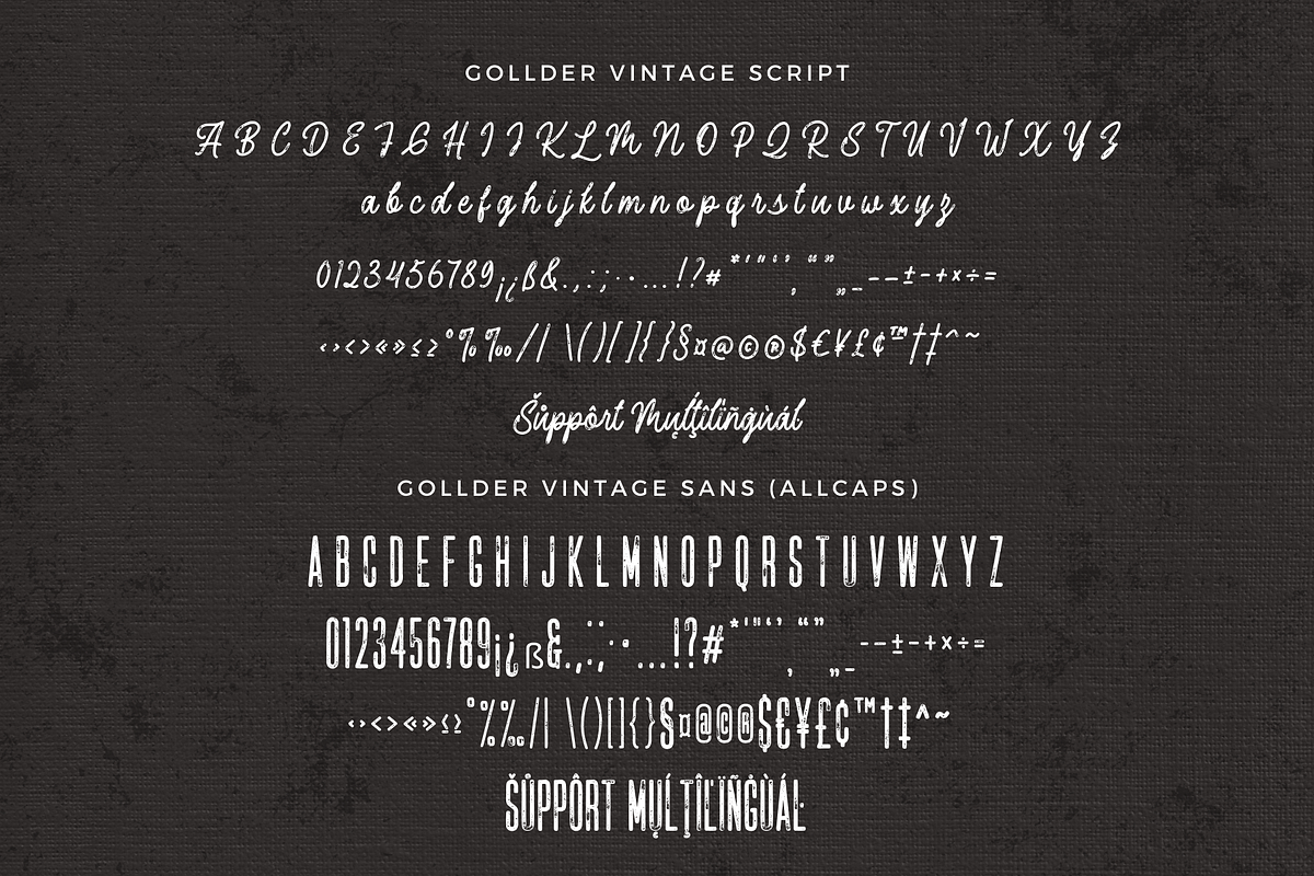 Gollder Vintage Font Duo, a Script Font by Ainun Jinan (Photo 12 of 12)