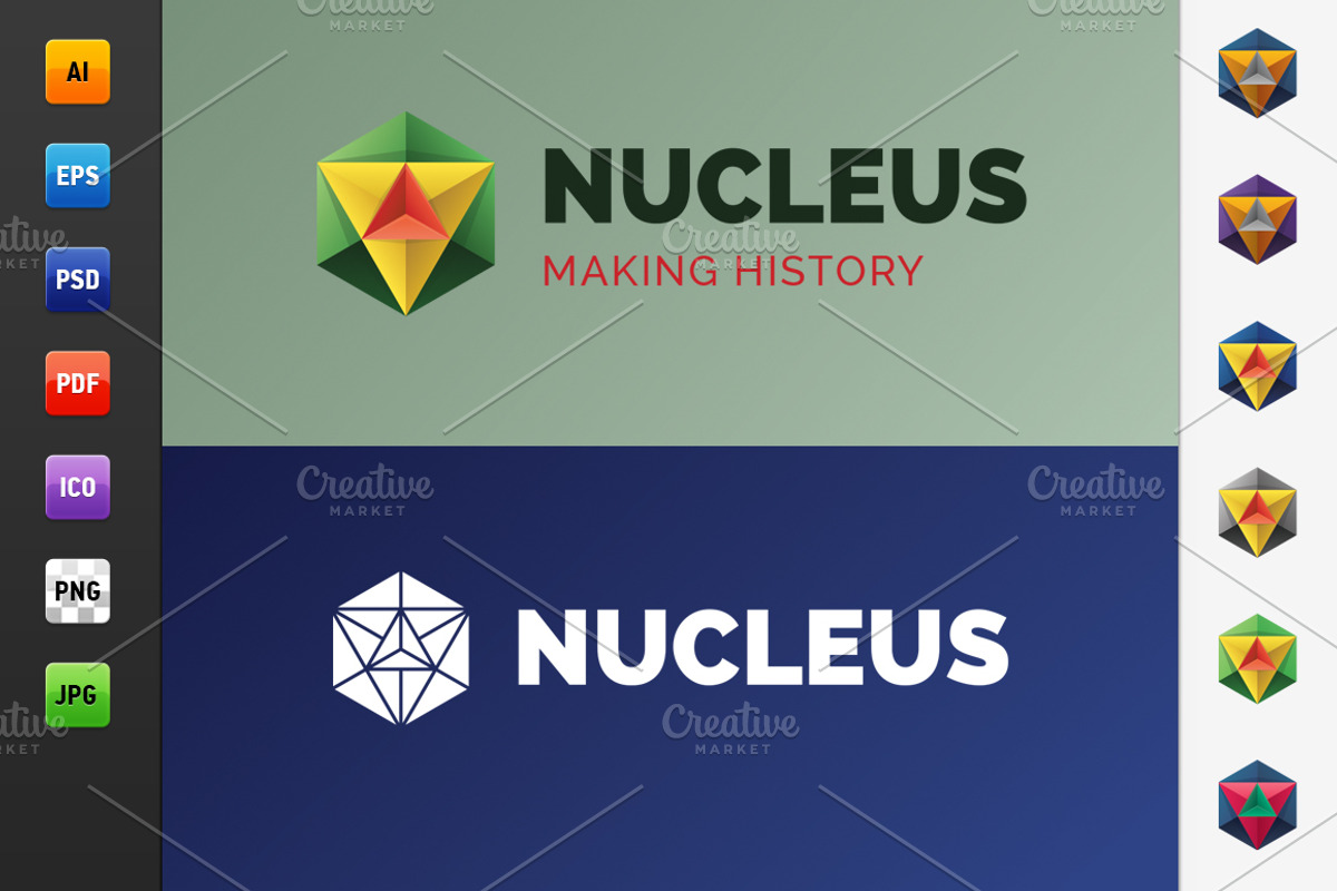 Nucleus Logo, a Branding & Logo Template by Web Design Label (Photo 2 of 5)