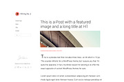 Writing No. 2 WordPress Theme, a WordPress Template by Pixel Co. (Thumbnail 3 of 4)