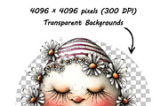 Funny Easter Eggs Clipart Whimsical, an Illustration by one-touch (Thumbnail 10 of 18)