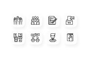 Elections & Voting 16 Thin Line Icon, an Outline Icon by Alex Blogoodf (Thumbnail 2 of 5)