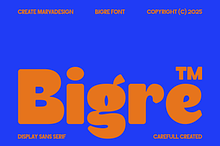Bigre - Bold Display Sans