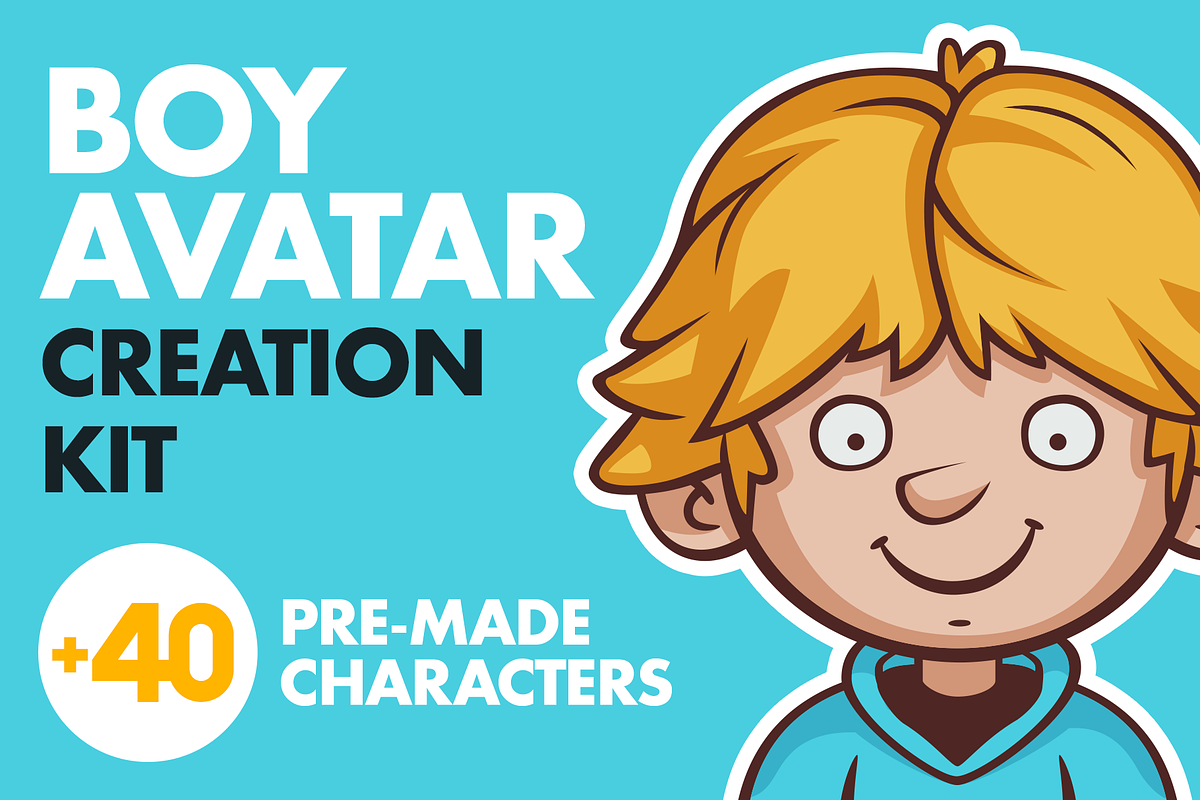 Kids Avatars Creator + 80 Characters, a Person Illustration by wowu (Photo 10 of 17)