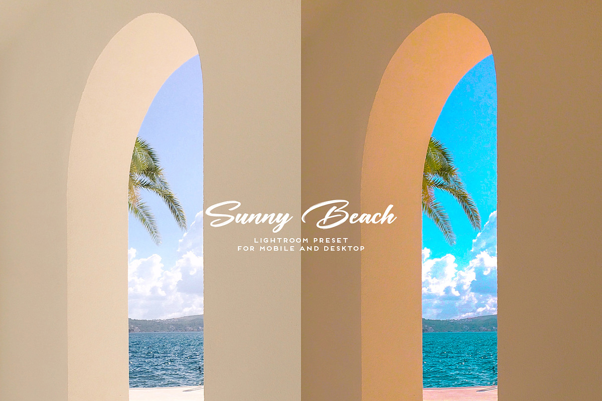 Sunny Beach Lightroom Preset DNG XMP, a Preset Add-On by Mirelyn (Photo 4 of 11)