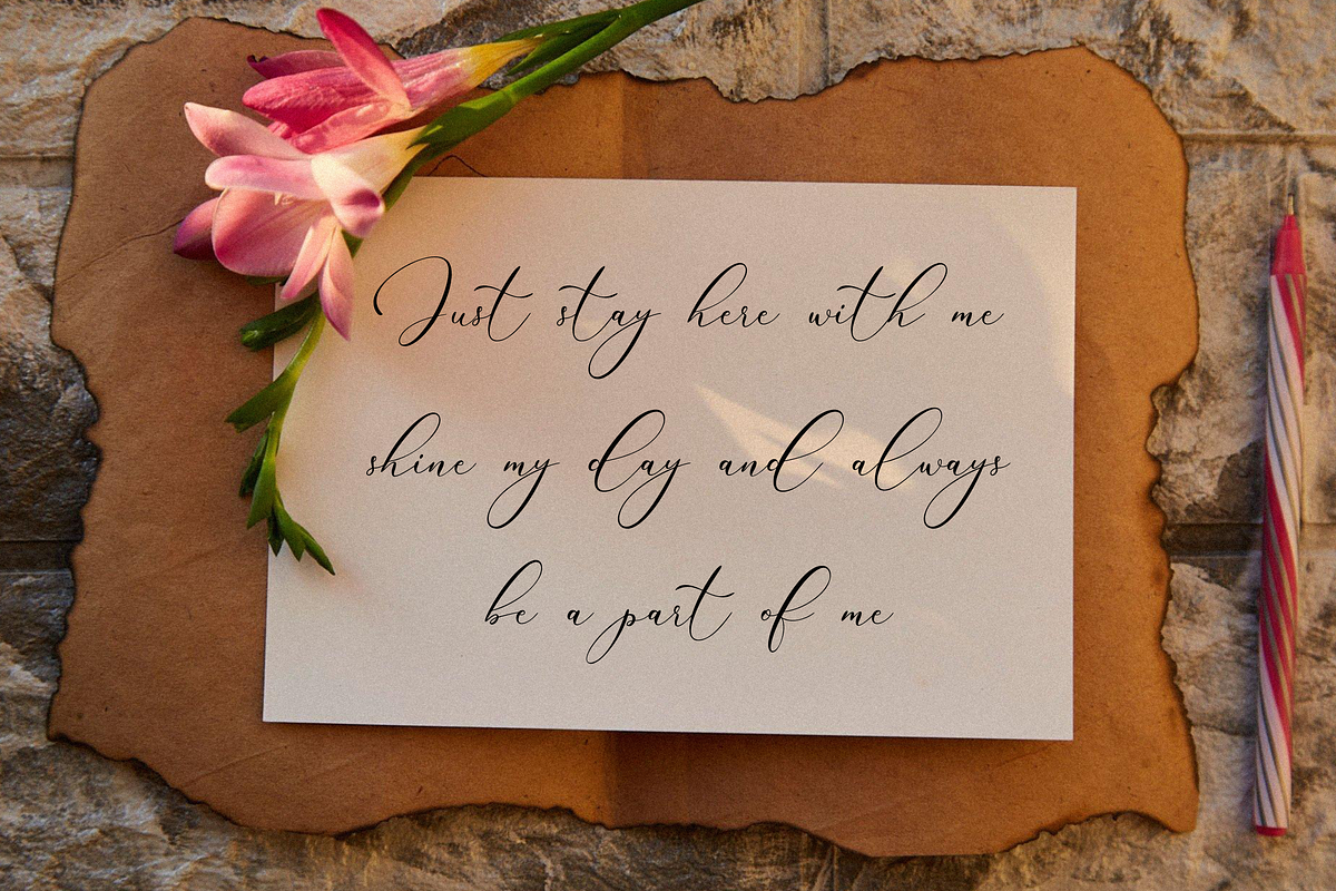 Rintica, a Script Font by Essentials Studio (Photo 7 of 9)
