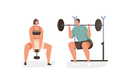 People doing sports in the gym set, a Sport Illustration by Good Studio (Thumbnail 4 of 4)