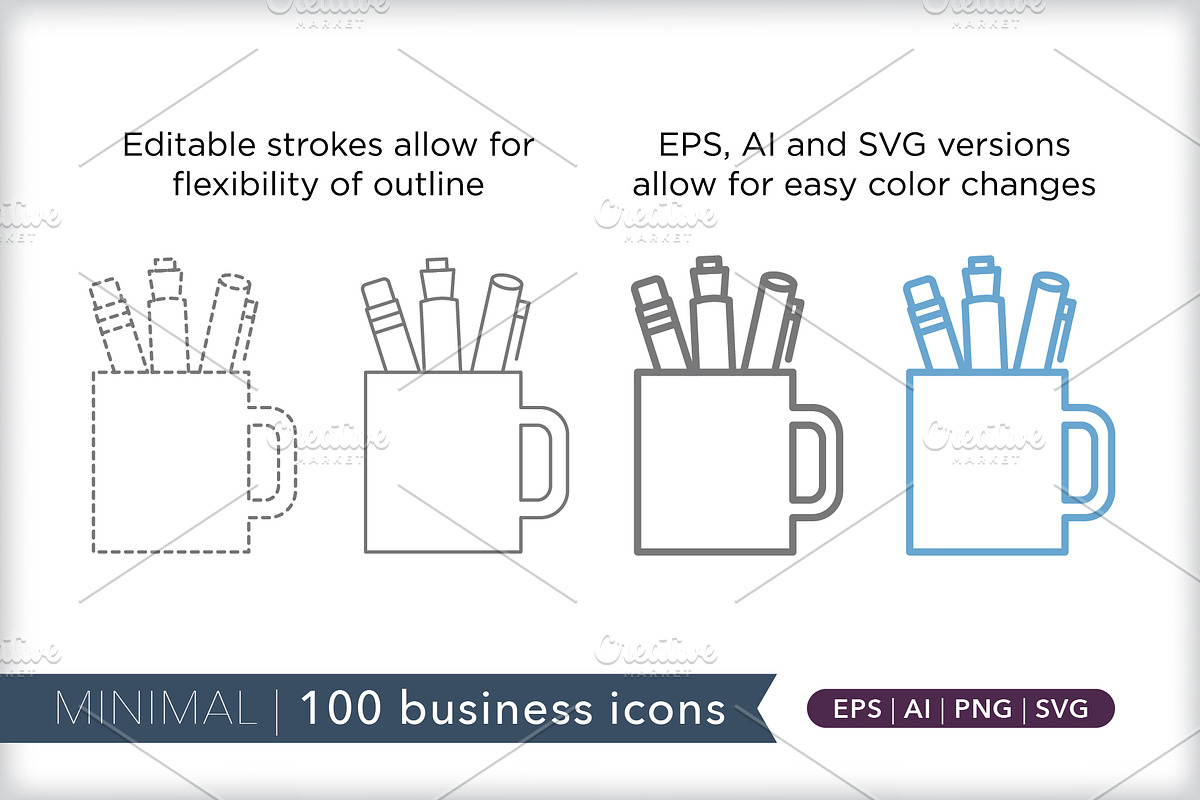 Minimal 100 business icons, an Outline Icon by Picture Window (Photo 9 of 10)