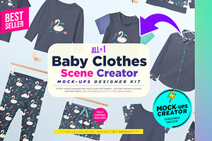 Baby Clothes Mock-ups Bundle