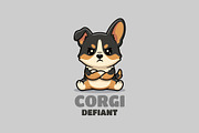 Corgi Mascot Cartoon Logo, an Animal Illustration by Cekal_std (Thumbnail 3 of 3)