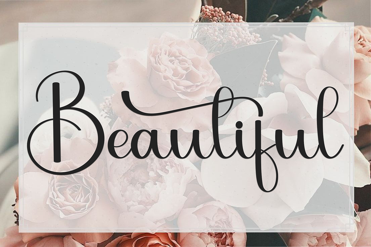 Beauty, a Script Font by InermediaSTUDIO (Photo 6 of 8)