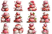 Whimsical Easter Eggs Stack Clipart, an Illustration by Designworld (Thumbnail 4 of 7)