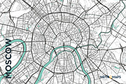 MAP SET - Black/Turquoise - 15 Maps, a Graphic by MetroMaps (Thumbnail 11 of 16)