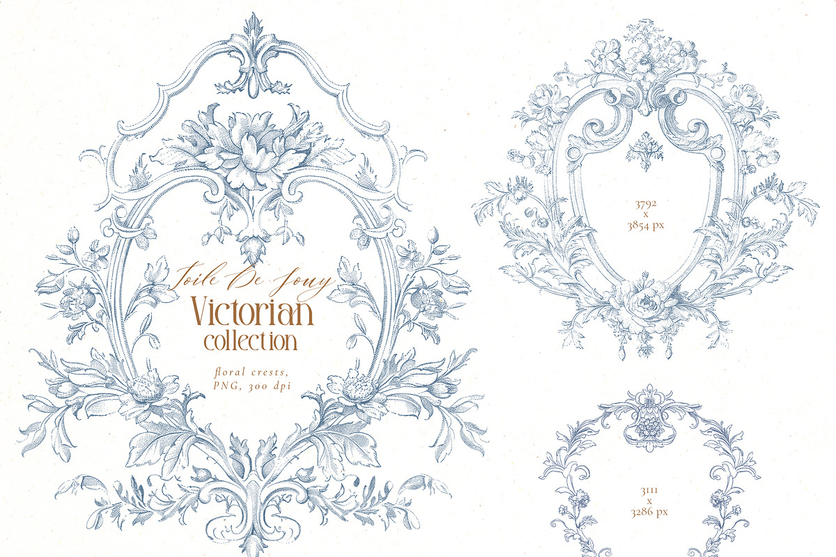 Victorian collection - Toile De Jouy, a Decorative Illustration by Pamyatka Shop (Photo 14 of 15)