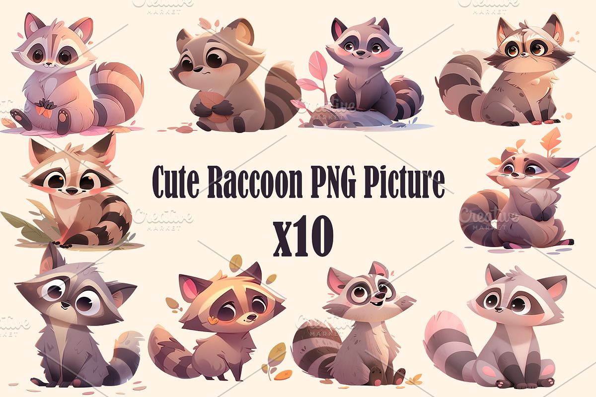 Cute animal collection 400 PNG, an Animal Illustration by DesignFolioHub (Photo 8 of 34)