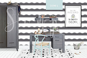 Kids Room Wall/Frame Mock Up 4, a Print Template by Whimsicality (Thumbnail 3 of 6)