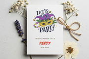 Mardi Gras Hand-drawn PNG Bundle, an Object Illustration by GlitterCraft (Thumbnail 81 of 101)