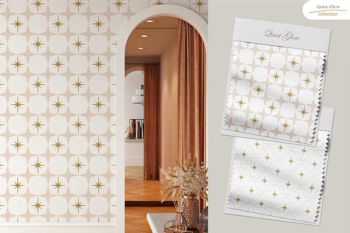 Quiet Glow - Seamless Patterns, a Pattern Graphic by InaCorart (Photo 2 of 10)