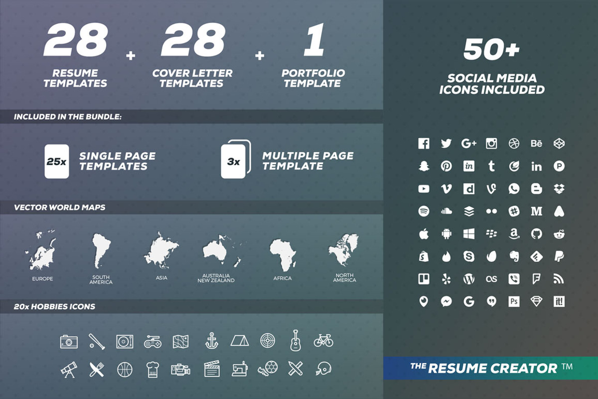 Entire Shop - Resume/Cv Bundle, a Resume Template by TheResumeCreator (Photo 7 of 7)