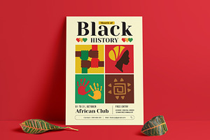 Black History Month Flyer Template