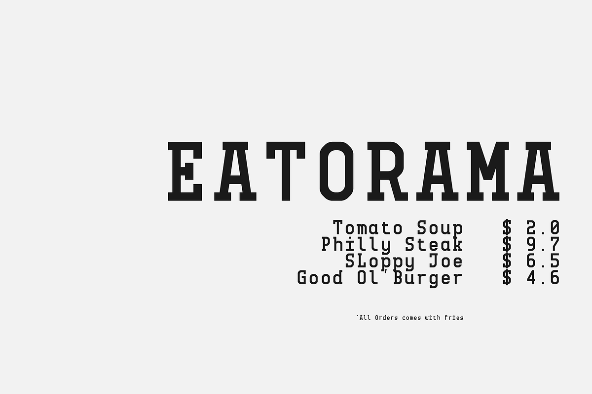 MBF Morvius Mono - modern serif font, a Serif Font by MoonBandit (Photo 6 of 7)