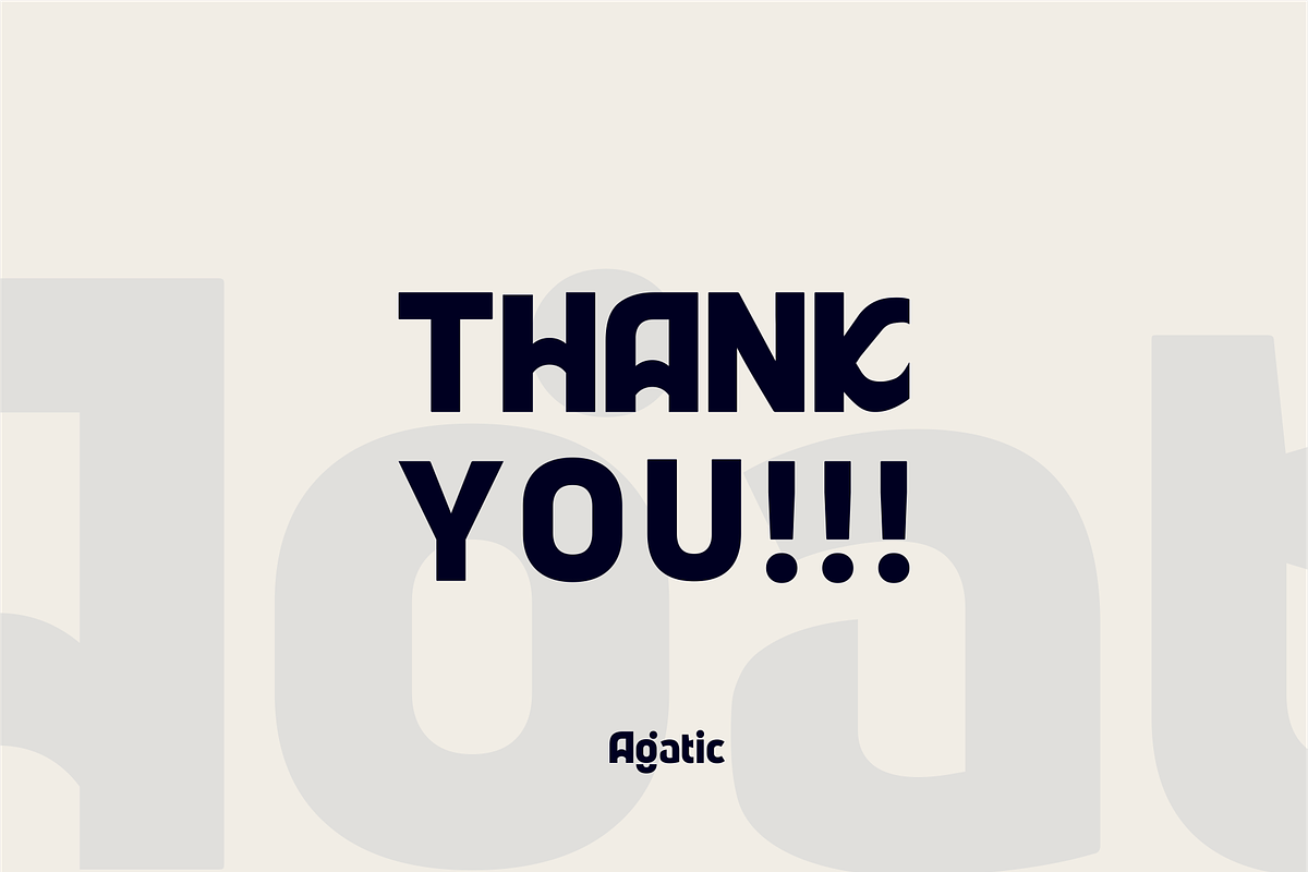 Agatic - Unique logo Corporate Font, a Sans Serif Font by Vroz Studio (Photo 10 of 10)