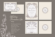 Baroque Wedding Stationery Suite, an Invitation Template by ilustrinna (Thumbnail 7 of 14)