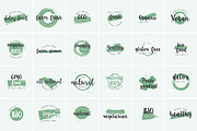 Organic, natural and vegan badges, a Branding & Logo Template by oxygen_8 (Thumbnail 4 of 7)