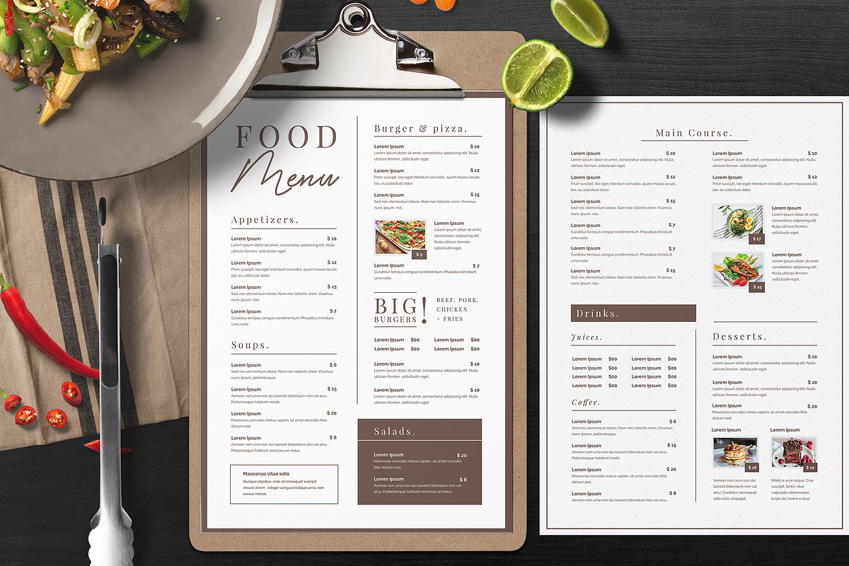 Brownie - Food Menu, a Flyer Template by Creativestoree (Photo 3 of 4)