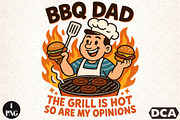BBQ Dad Funny Fathers Day Sublimatio, an Illustration by DreamCafeArt (Thumbnail 1 of 7)