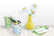 30% OFF! Watercolor Flowers and Bird, a Texture Illustration by Eva Katerina (Thumbnail 6 of 8)