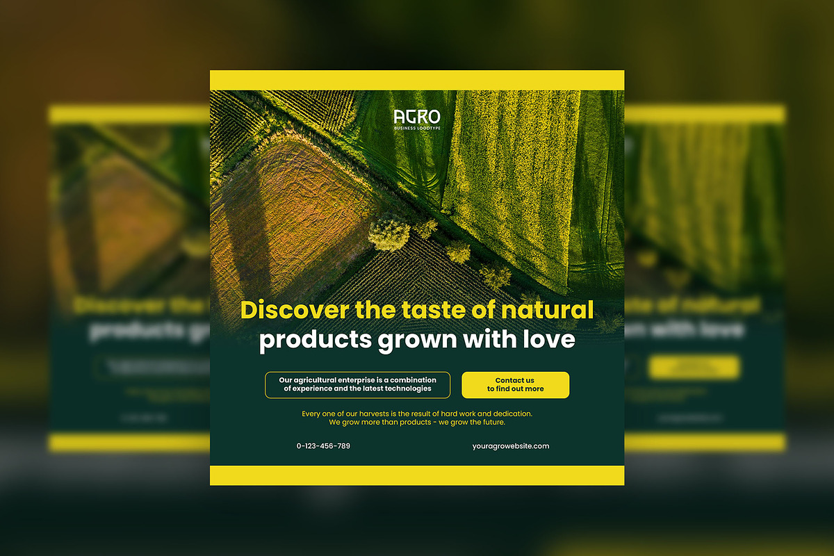 Agriculture Business Square Flyer