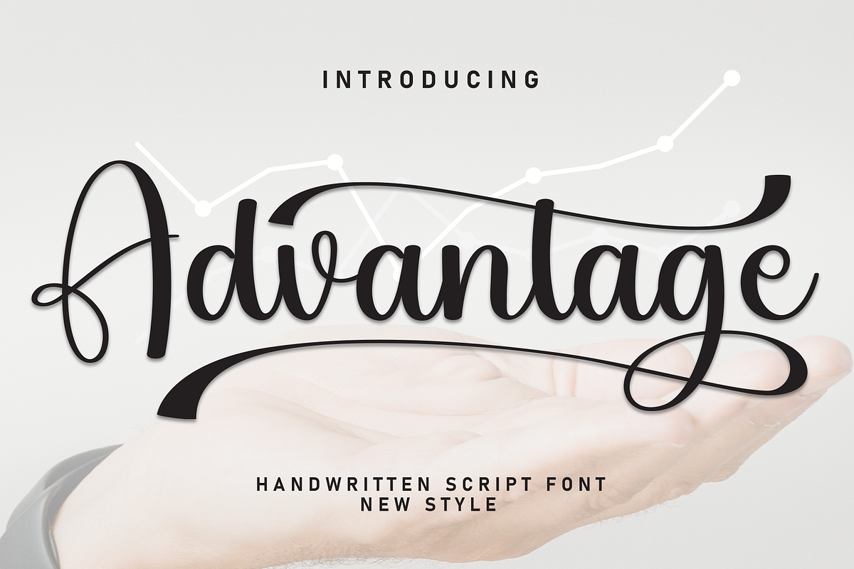 Advantage | Script Font, a Handwritten Font by Scratchones (Photo 1 of 9)