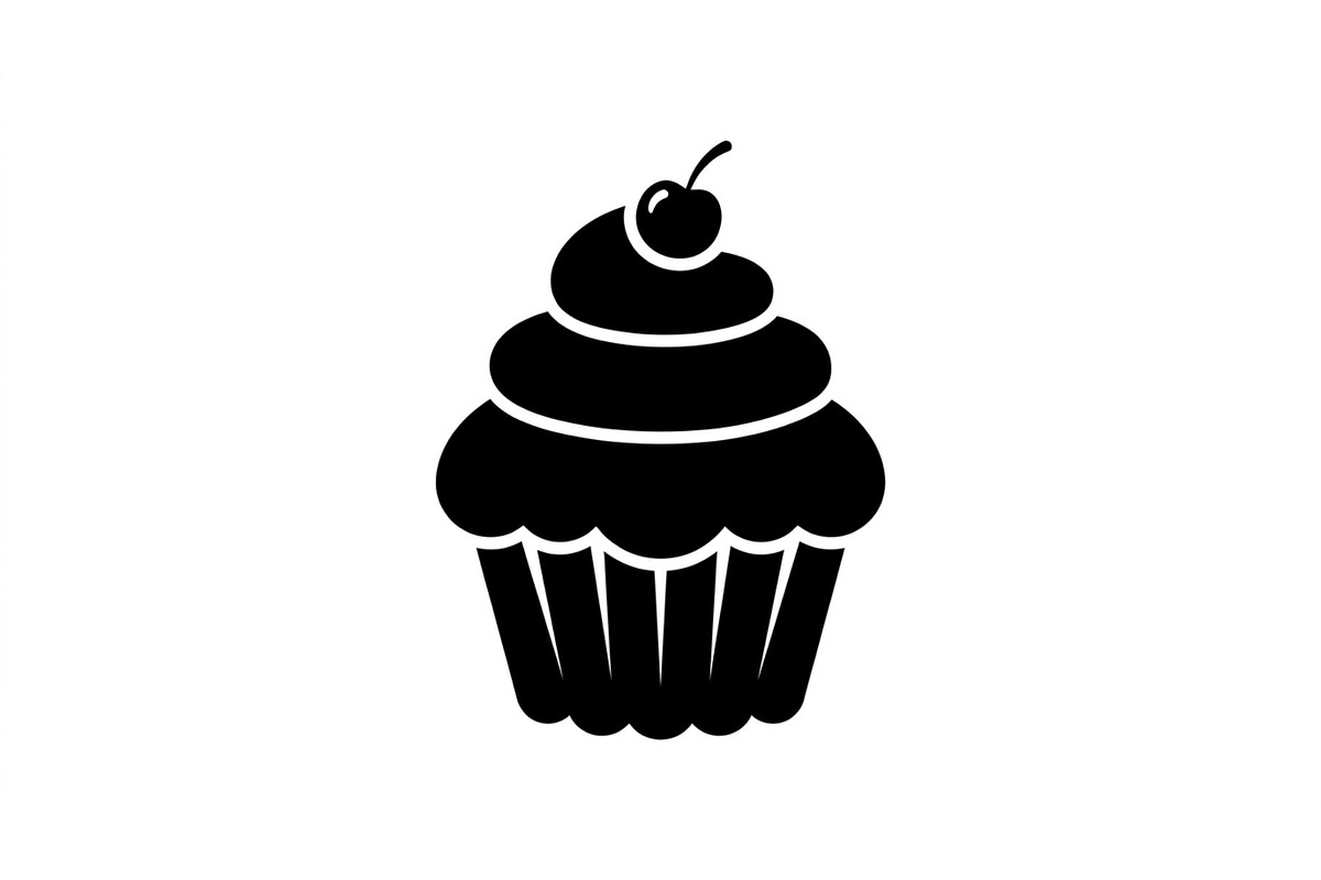 Swirled Cupcake Silhouette Set, an Object Graphic by Designer_Momina (Photo 2 of 3)