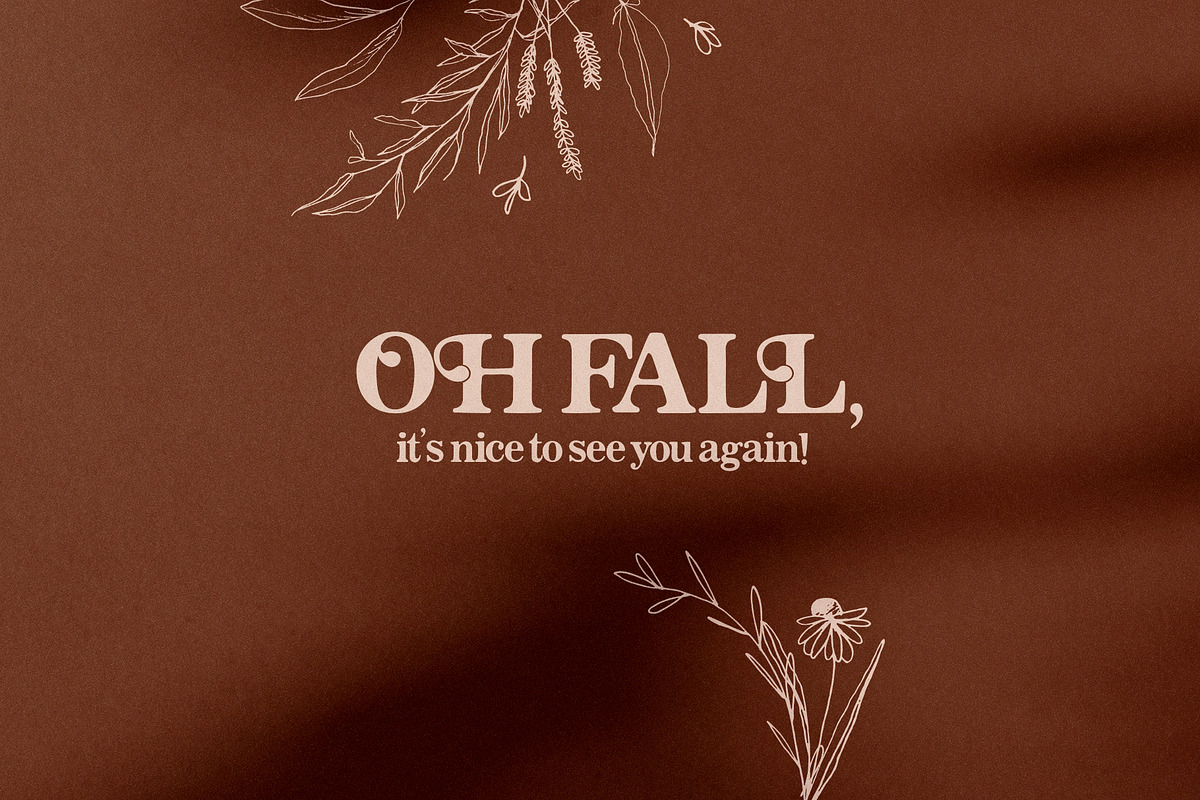 Vintage Stylist Font + Florals, a Serif Font by Creativeqube Design (Photo 11 of 18)