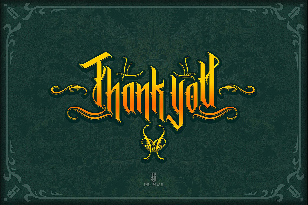 Bathory - Blackletter font, a Blackletter Font by Brightone (Photo 6 of 6)