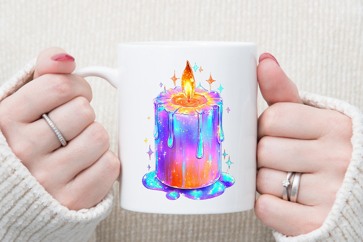 Iridescent Christmas Clipart Bundle, an Illustration by Sublimation Artist (Photo 5 of 6)